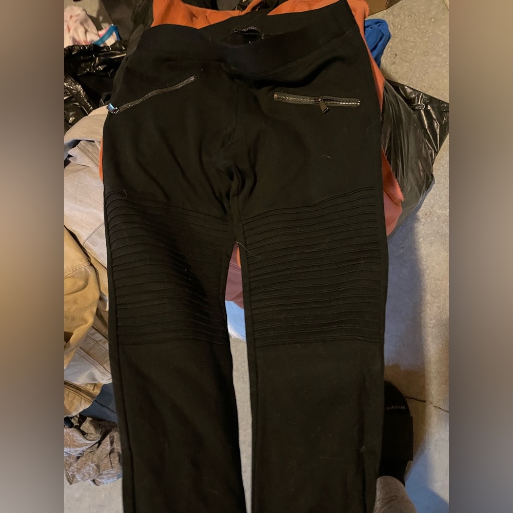 Express Black Zippered Pants